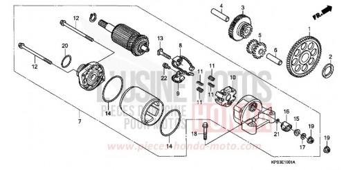 MOTEUR DE DEMARRAGE (CRF230F8/9/B) CRF230F9 de 2009